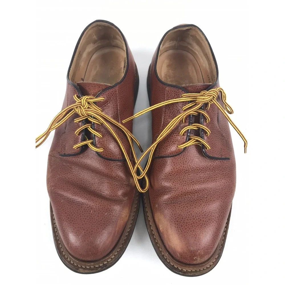 Mark McNairy Derby Shoes Made In England Tan Grain Wholecut‎ Size US 11 9561LTGZ